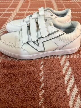 Vans White Velcro Skate Sneakers